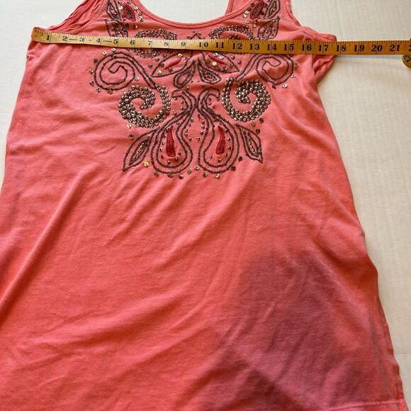 Free People Embroidered Sleeveless Mini Dress Tunic Coverup Top Size XS - Picture 4 of 10